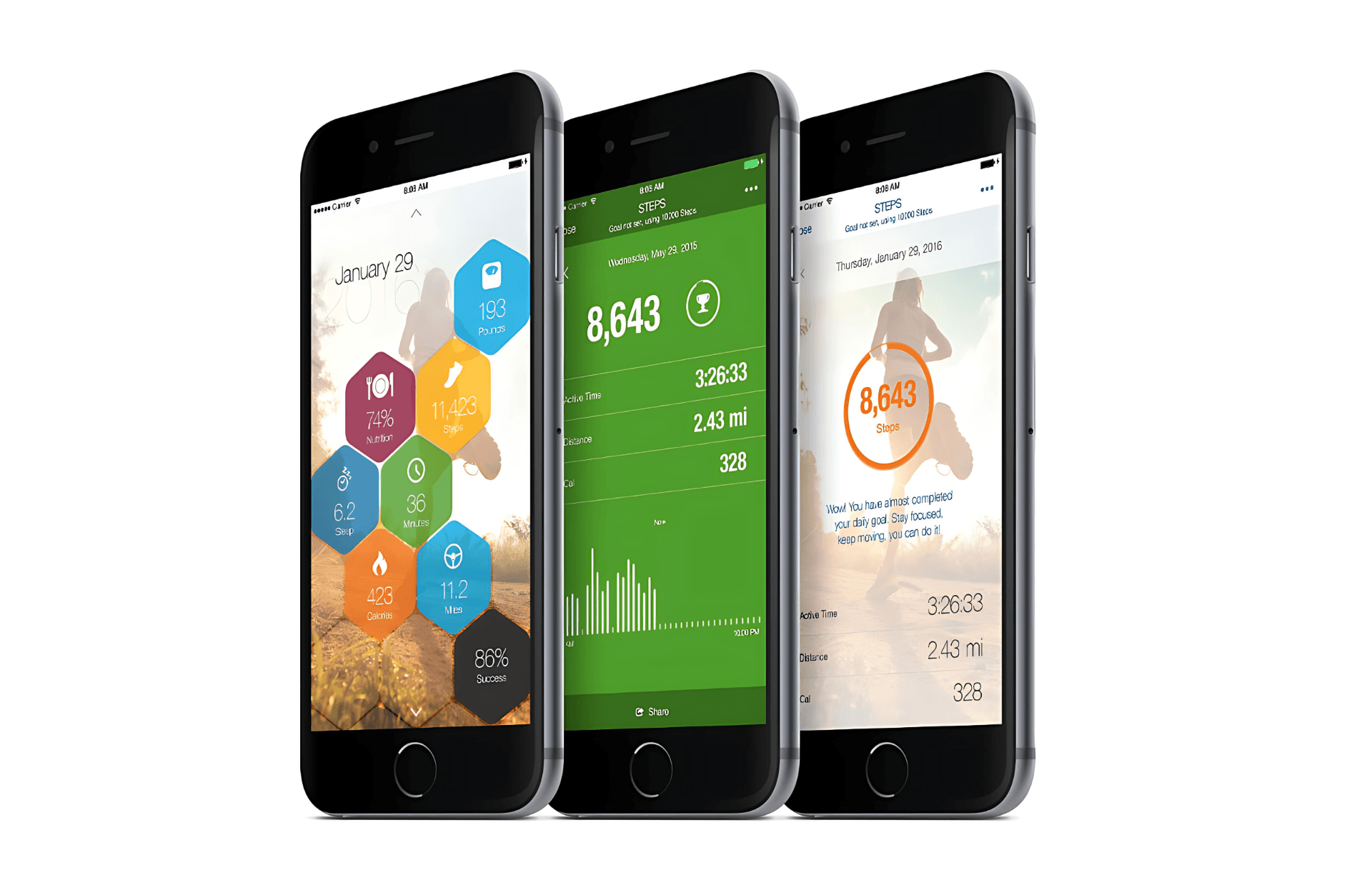 Onlife Health mobile app screens